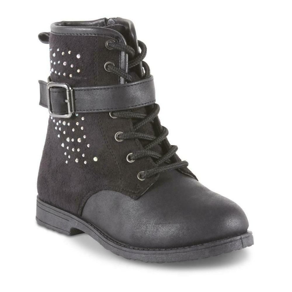 Little Girls "Tabby" faux suede leather size 13